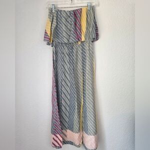 O'neill strapless striped dress, Multicolored, Size small